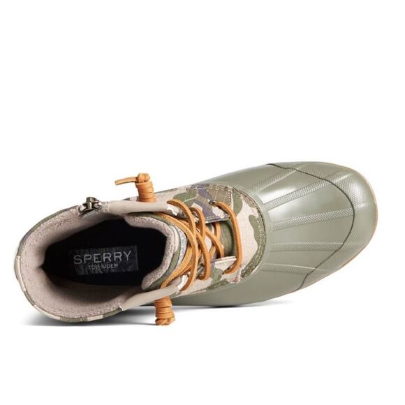 SPERRY TOP-SIDER Syren Gulf Camo Duck Toe Boot, Rain Boot, Green Camo, 8.5, NWT - Picture 15 of 16